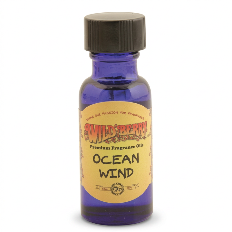 Ocean Wind fragrance oil bottle on a clean white background