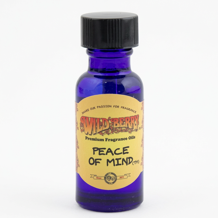 Peace of Mind fragrance oil bottle on a clean white background
