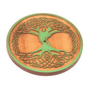 Wooden Round Tree Incense Holder